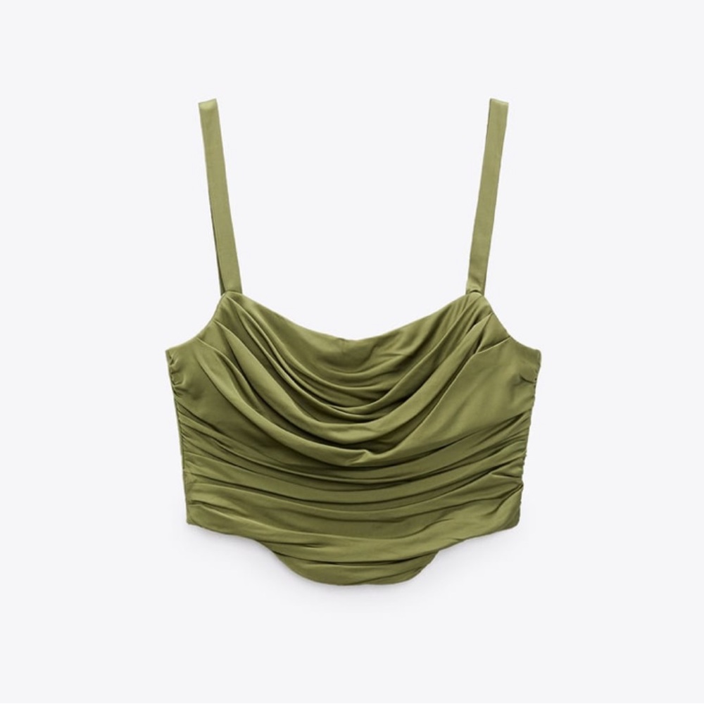 Zara Ruched Corset Top